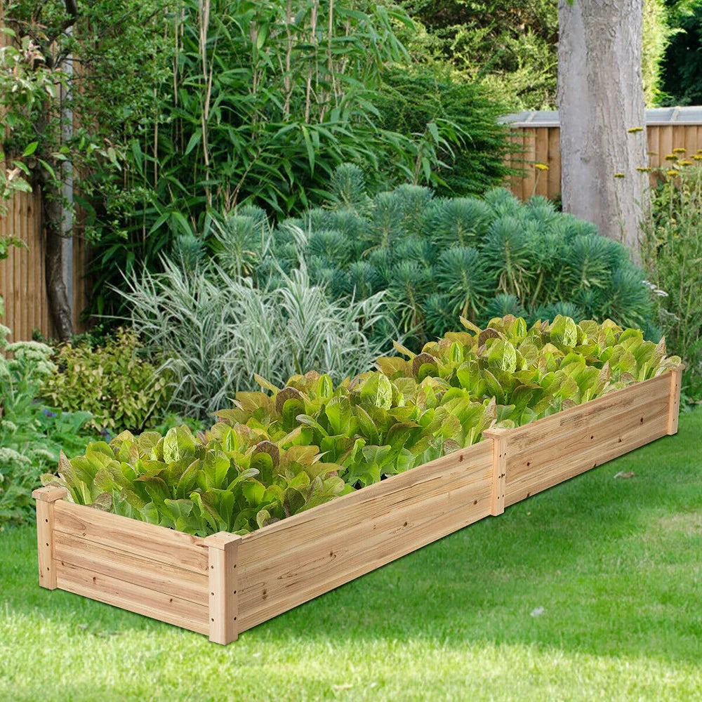 【Breeins】Raised Garden Bed Kit Outdoor Planter Box Wooden for Vegetable/Flower/Herb