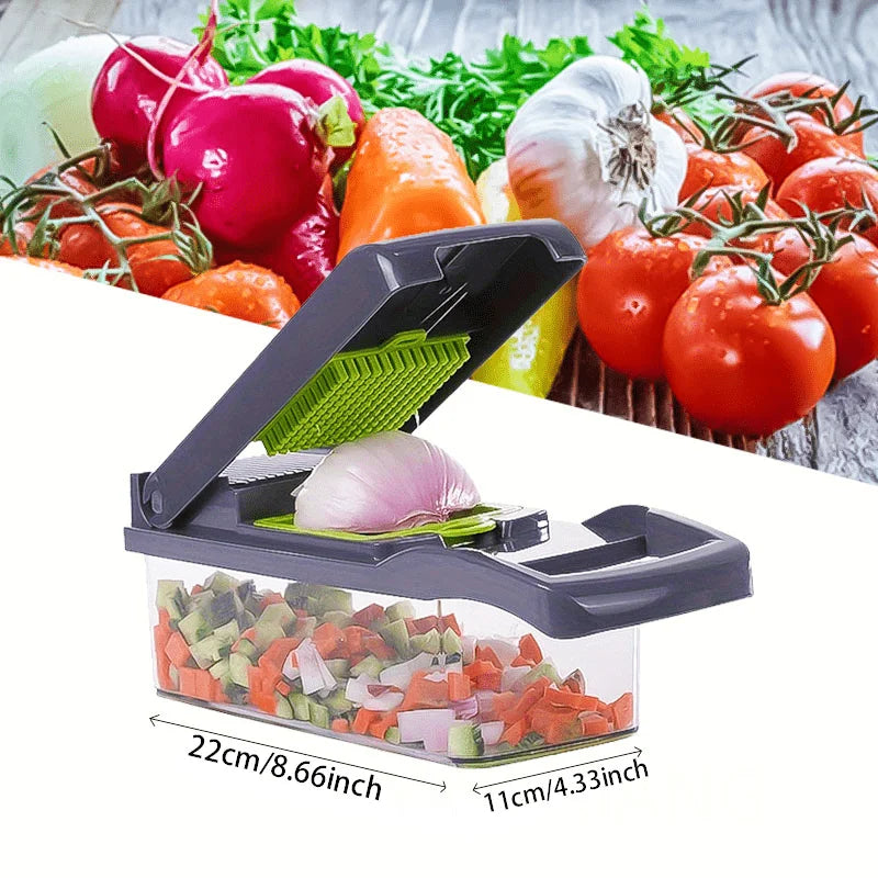 14/16 in 1 Multifunctional Vegetable Chopper Handle Food Grate Food Chopper Vegetable Slicer Dicer Cut Kitchen Items cocina