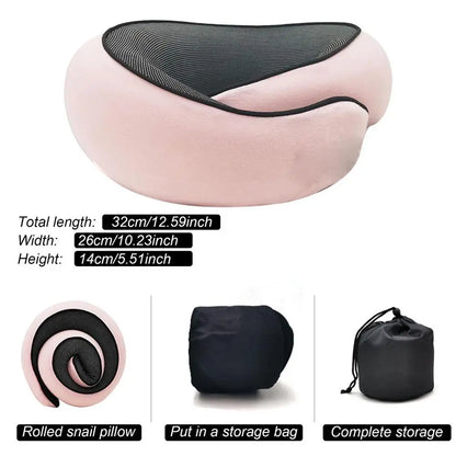 Travel Pillow Memory Foam Neck Support For Flight Comfortable Head Cushion Support Pillow Accessories For Sleep Rest Airplane