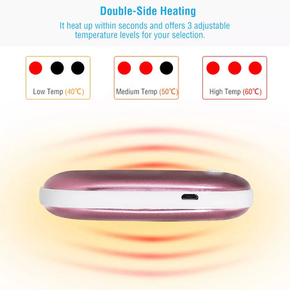 5200Mah Portable Hand Warmer Mini Power Bank USB Rechargeable Winter Heater UK