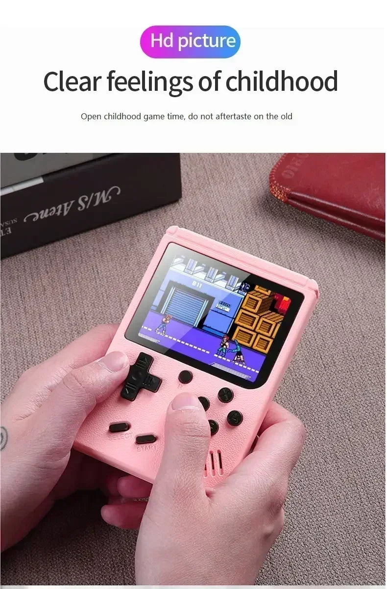 Retro Portable Mini Handheld Video Game Console 8-Bit 3.0 Inch LCD Color Kids Game Player Built-in 500 games For Kid Xmas Gift