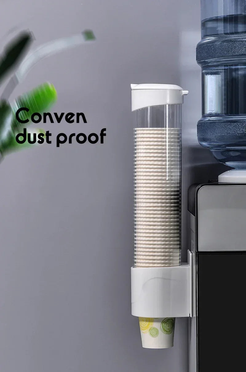 2024 New Dispenser Automatically Drop Cup Remover Disposable Cup Plastic Cup Paper Dust Storage Rack