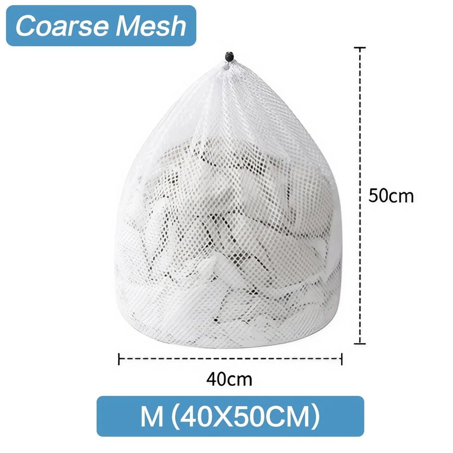 1PC Mesh Laundry Bag - Machine Washable Drawstring Design Travel Wash Bag for Blouses, Hosiery, Stockings, and Underwear