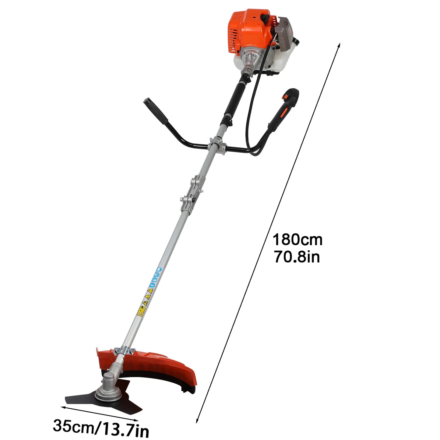 Weed Eater/ 52cc Weed Wacker Gas Powered 2-Cycle Gas String Trimmer/Edger 2 In 1 Brush Cutter Cutting Path Handheld Weed Eater ﻿