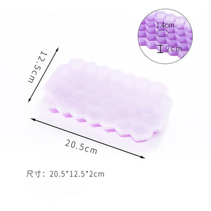 4/2/1PCS Silicone Ice Cube Mold 148 Cube Large-capacity Ice Trays Food Grade Ice Maker BPA Free Reusable Ice Maker with Lids