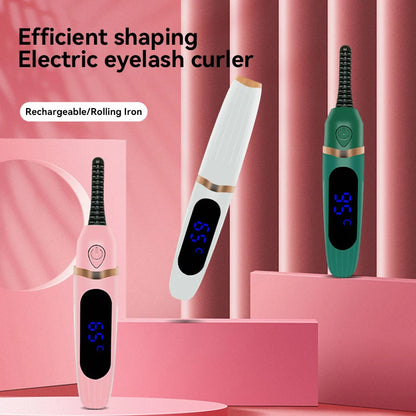 Electric Eyelash Curler Portable Eyelash Curling Device Quick Natural Eyelash Curler Safe Long Lasting Make up Tool 2025