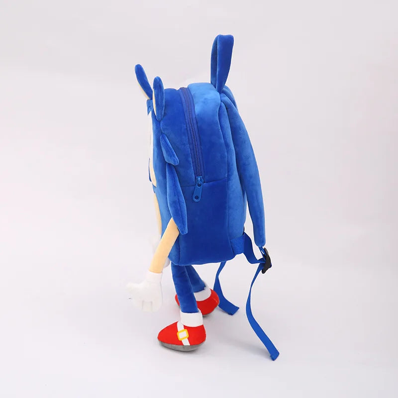 Sonic The Hedgehog Cute Plushes Backpacks Cartoon Fashion 3D Mini Women's Backpack Large Capacity Children's Kawaii Schoolbag