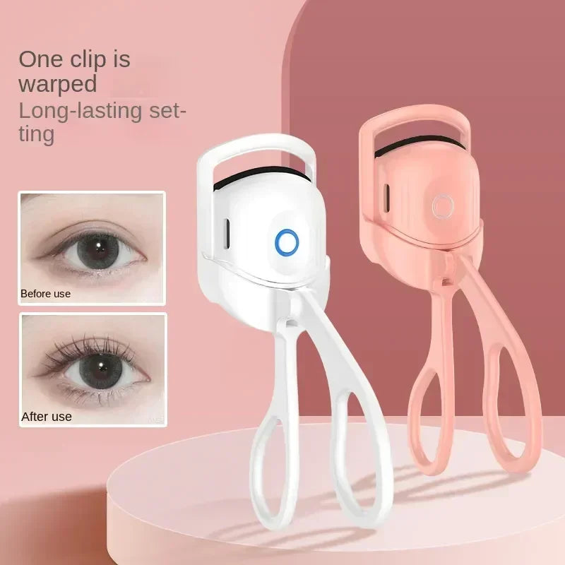 Electric Eyelash Curler USB Charging Model Fast Heating Portable Eye Lash Perm Shaping and Lasting Curling Thermal Eyelash Clip