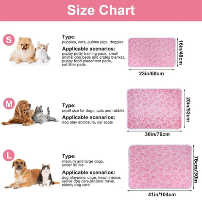 Pink Soft Fluffy High Quality Pet Blanket Cute Paw Print Dog Blanket Pet Mat Warm and Comfortable Blanket for Cat Dogs