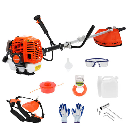 Weed Eater/ 52cc Weed Wacker Gas Powered 2-Cycle Gas String Trimmer/Edger 2 In 1 Brush Cutter Cutting Path Handheld Weed Eater ﻿