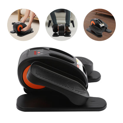 Under Desk Elliptical Machine, Electric Ellipse Leg Exerciser with Remote Control, Seated Pedal Exerciser for Home