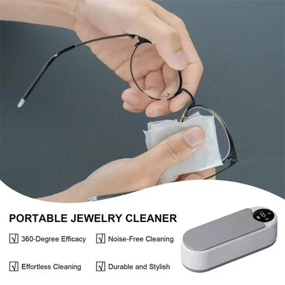 Xiaomi MIJIA 50HZ Vibration Ultrasonic Glasses Cleaning Machine Household Portable Watches Function Timer Cleaning Machine 450ml