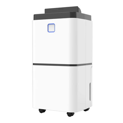 White 12L Dehumidifier with Wheels and WiFi