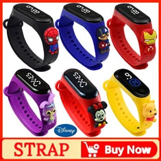 Pokemon Ninja Turtles Children's Watch Anime Character Luminous Bracelet LED Touch Waterproof Sports Kids Watches Gifts Toys