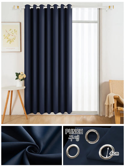 YanYangTian Blackout Curtain Home Decor Window Living room Shading Curtains for bedroom Simple Solid Thicker Dark Curtains