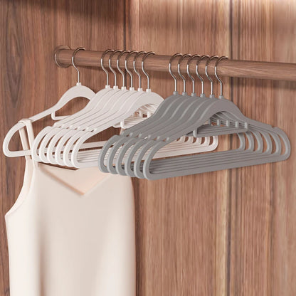 10 pcs /lot   Velvet Hangers Non-Slip Clothes Rack Suit Shirt Coat  Space Saving Hangers