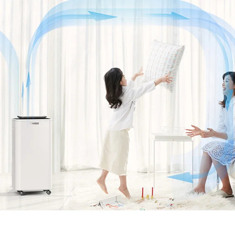 New 23L / day efficient dehumidifier Home bedroom clothes dryer Low noise dehumidifier Commercial High power absorption dryer