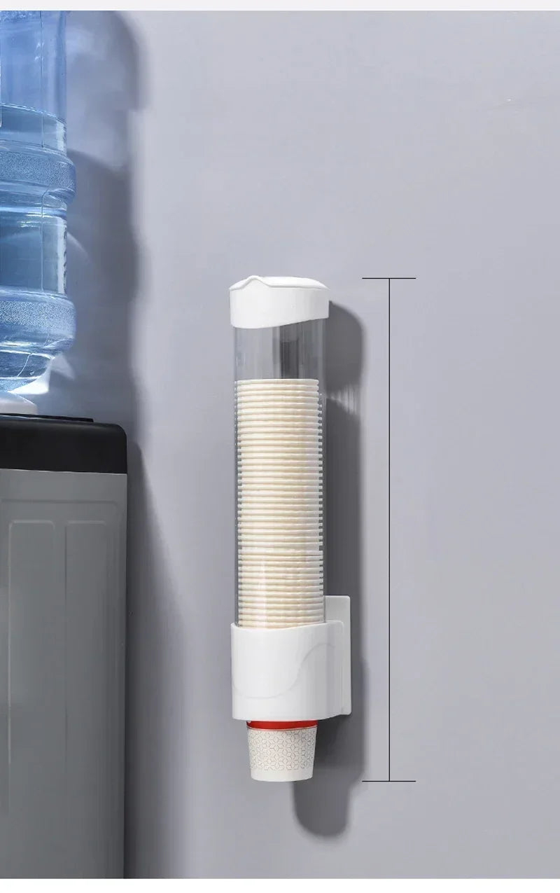 2024 New Dispenser Automatically Drop Cup Remover Disposable Cup Plastic Cup Paper Dust Storage Rack