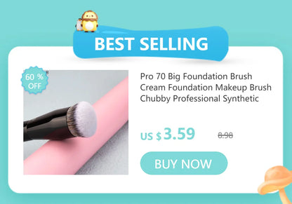 Small Iron Concealer Brush Angled Cream Foundation Concealer Makeup Brushes Oblique Angled Triangle Concealer Makeup Tools