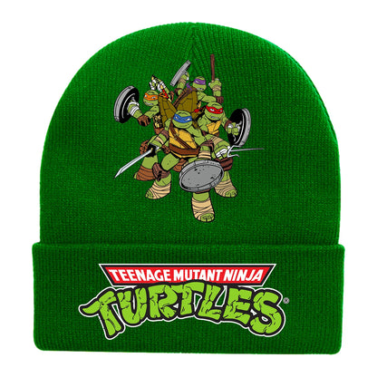 New Fashion Teenage Mutant Ninja Turtles Children's Cap Knitted Caps for Boy Trendy Baby Hat Beanie Anime Print Winter Hats Gift