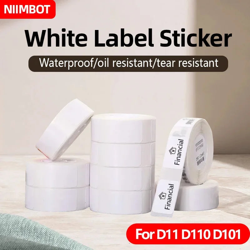 NIIMBOT D11/D110/D101/H1 Mini self-adhesive thermal label paper,   price tag, stickers, item cla Label Sticker