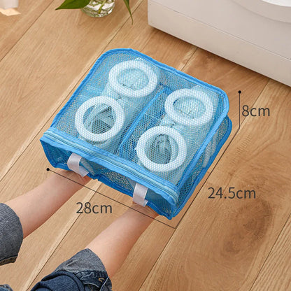 3pcs/set Mesh Laundry bag Washing Machine Shoes Bag Travel Storage bags Portable Anti-deformation Protective Clothes organizer