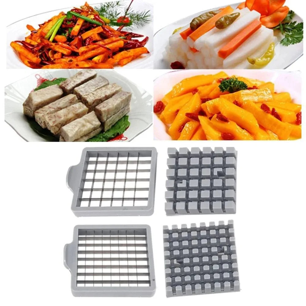 Silver 64 Hole 36 Hole Potato Slicer Stainless Steel French Fries Slicer Blade Vegetable Shredder Meat Chopper Blade