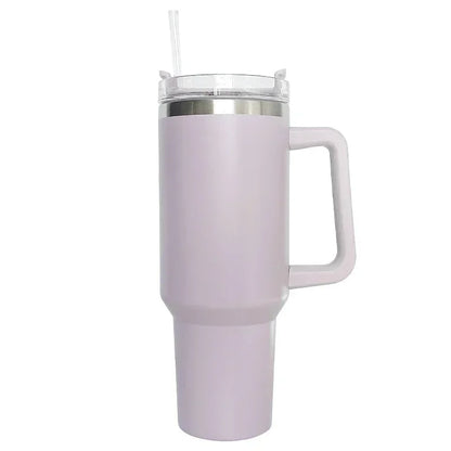 40oz Mug Tumbler With Handle Insulated Stainless Steel Coffee Tumbler With Lids Straw Tumbler Termos Cup for Travel Thermal Mug