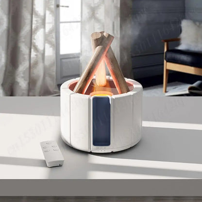 250ml Campfire Flame Aroma Diffuser Bonfire Air Humidifier Ultrasonic Cool Mist Maker Fogger Aromatherapy Essential Oil Diffuser