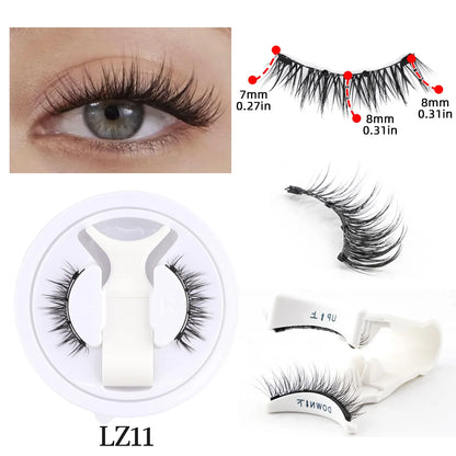 New 1 Pair Magnetic Eyelashes Set Fluffy Mink Lashes 5 Styles Reusable Magnetic Eyelash and Tweezers Kit Lash Extensions Makeup