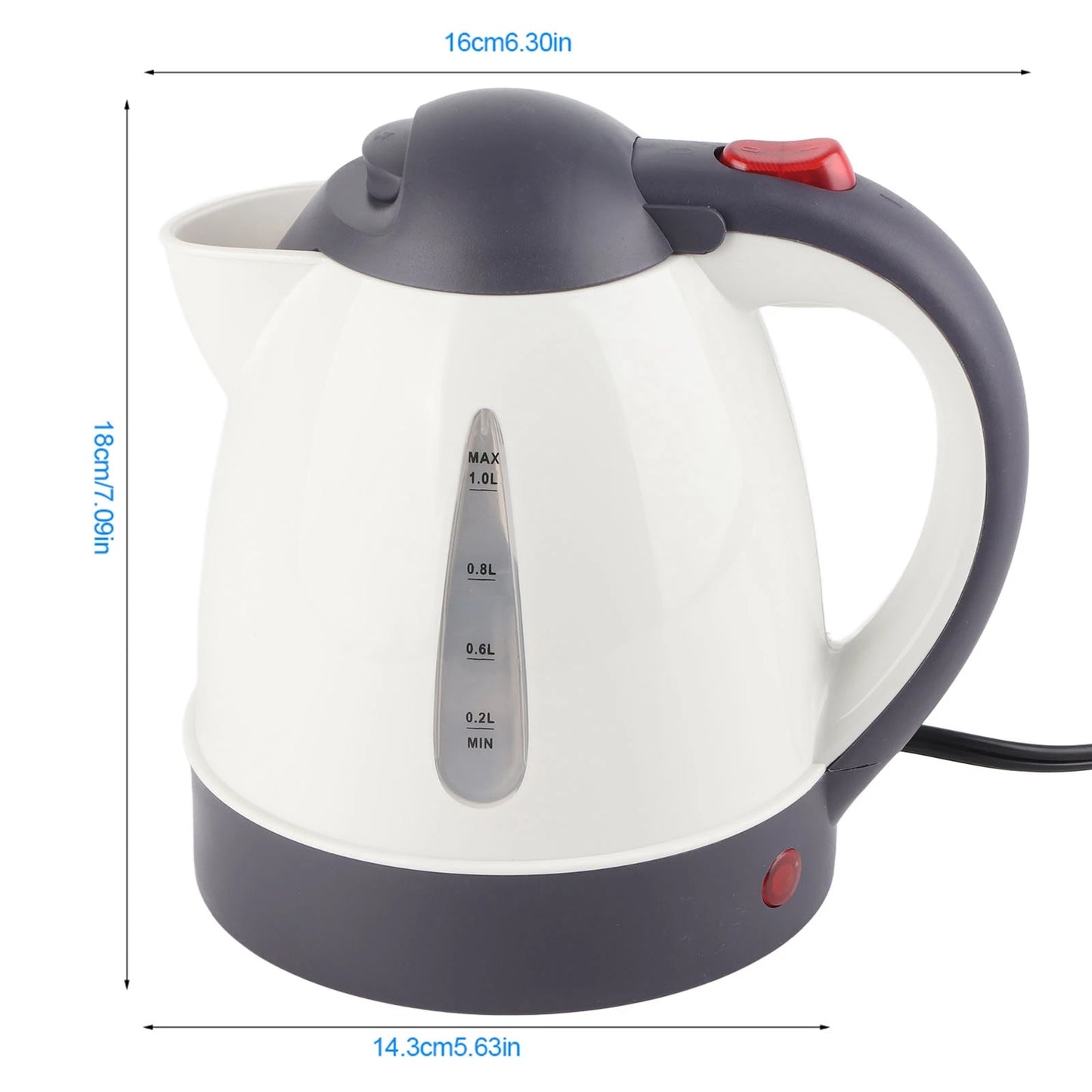 1000ML Car Hot Kettle Car Truck Water Heater 250W 24V Tea Coffee Kettle Portable Fast Boiling Heater for Travel Home