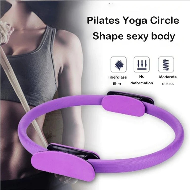 Yoga Fitness Ring Circle Pilates Women Girl Exercise Home Resistance Elasticity Yoga Gym Workout Pilates Ring Circle