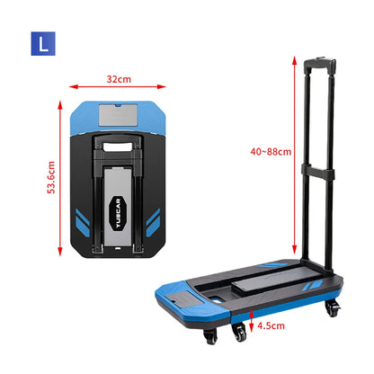 Universal Folding Hand Truck Wheel Folding Cart Heavy Duty Hand Truck Foldable Trolley Outdoor Camping Wagon Luggage Cart ﻿