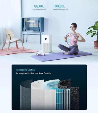 XIAOMI MIJIA Smart Air Purifier 4 Lite Deodorization Remove Formaldehyde Bacteria Odor PM2.5 APP Remote Control Low Noise Design