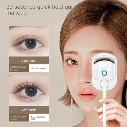 Electric Eyelash Curler USB Charging Model Fast Heating Portable Eye Lash Perm Shaping and Lasting Curling Thermal Eyelash Clip