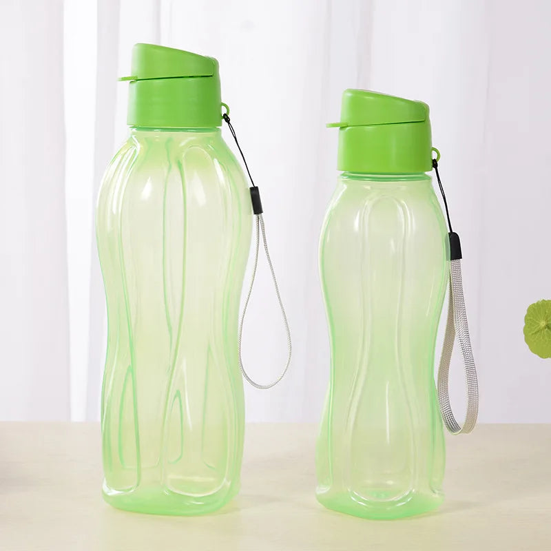 800ML Bottle Plastic Water Bottle Portable Outdoor Sports Water Cup Large Capacity Solid Color Space Cup Plastic Drinkware