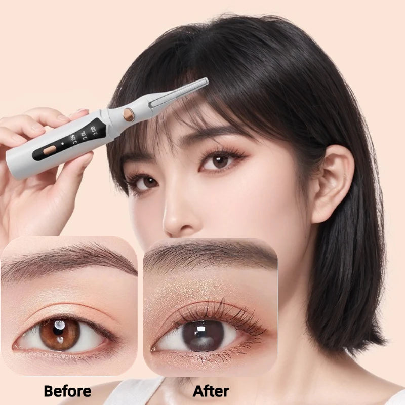 Electric Eyelash Curler USB Rechargeable Temperature Heated Eyelashes Naturally Long-Lasting Curled Makeup Tools Quick Heating