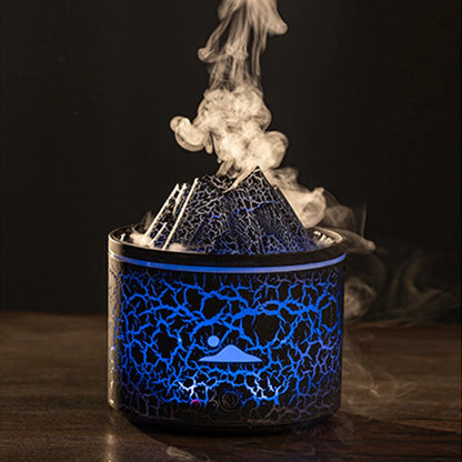 180ml Cool Mist Humidifier Multifunctional Volcano Air Humidifier Fragrance Oil Diffuser Jellyfish Mist for Bedroom Office Yoga