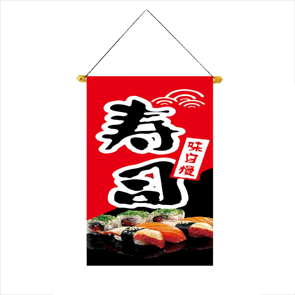 30x45cm Japan Restaurant Colour Flags Japanese Style Lucky Cat Triangle String Flag Oxford Cloth Izakaya House Decoration