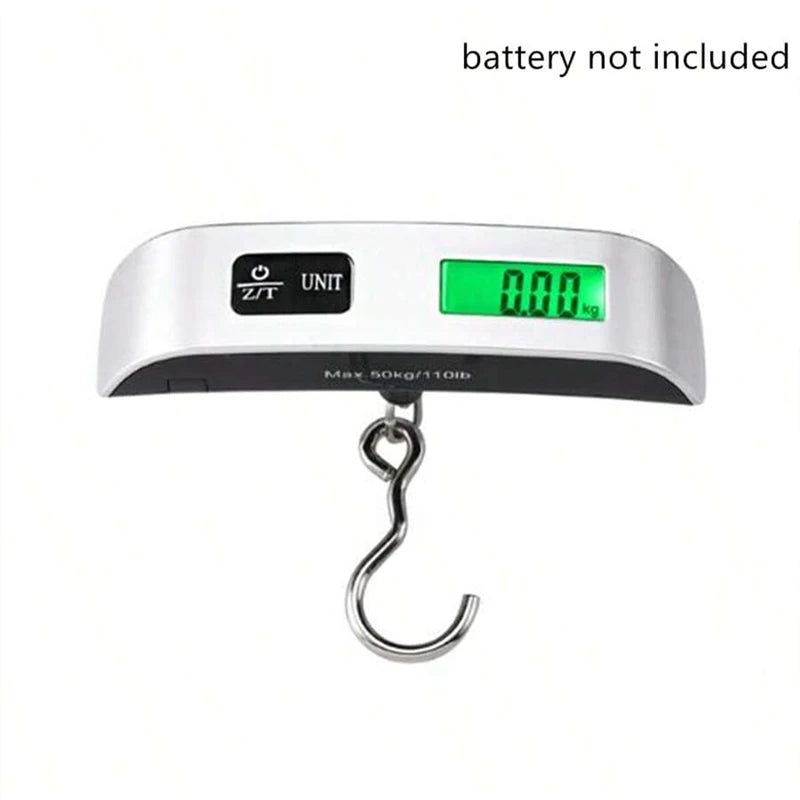 Portable Scale Digital LCD Display 110lb/50kg Electronic Luggage Hanging Suitcase Travel Weighs Baggage Bag Weight Balance Tools