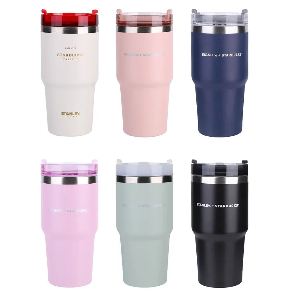 20Oz Insulated Water Cup With Straw 304 Stainless Steel Travel Mug 591ML Tumbler Thermos Water Bottle For Business Trip Sports