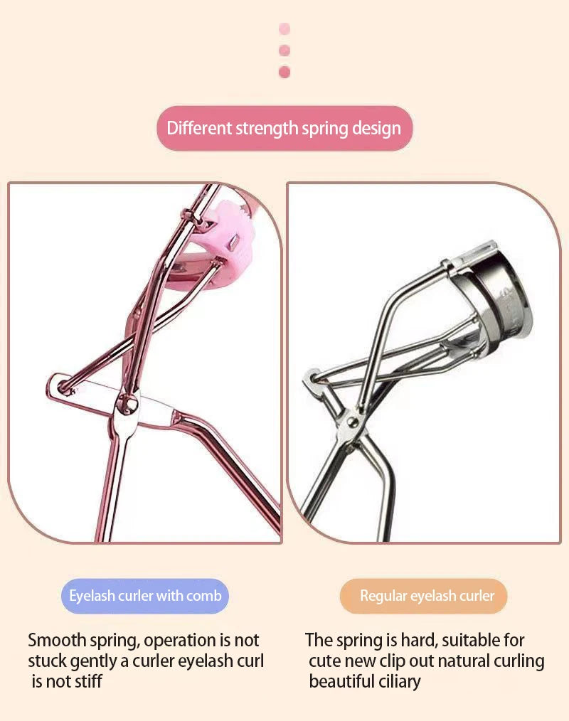 Professional Rose Gold Eyelash Curler Eyelash Cosmetics Makeup Tools Ladies Accessories Quick Styling Compact Portable