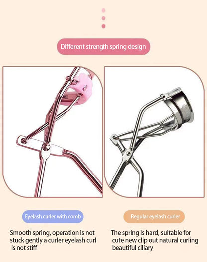 Professional Rose Gold Eyelash Curler Eyelash Cosmetics Makeup Tools Ladies Accessories Quick Styling Compact Portable