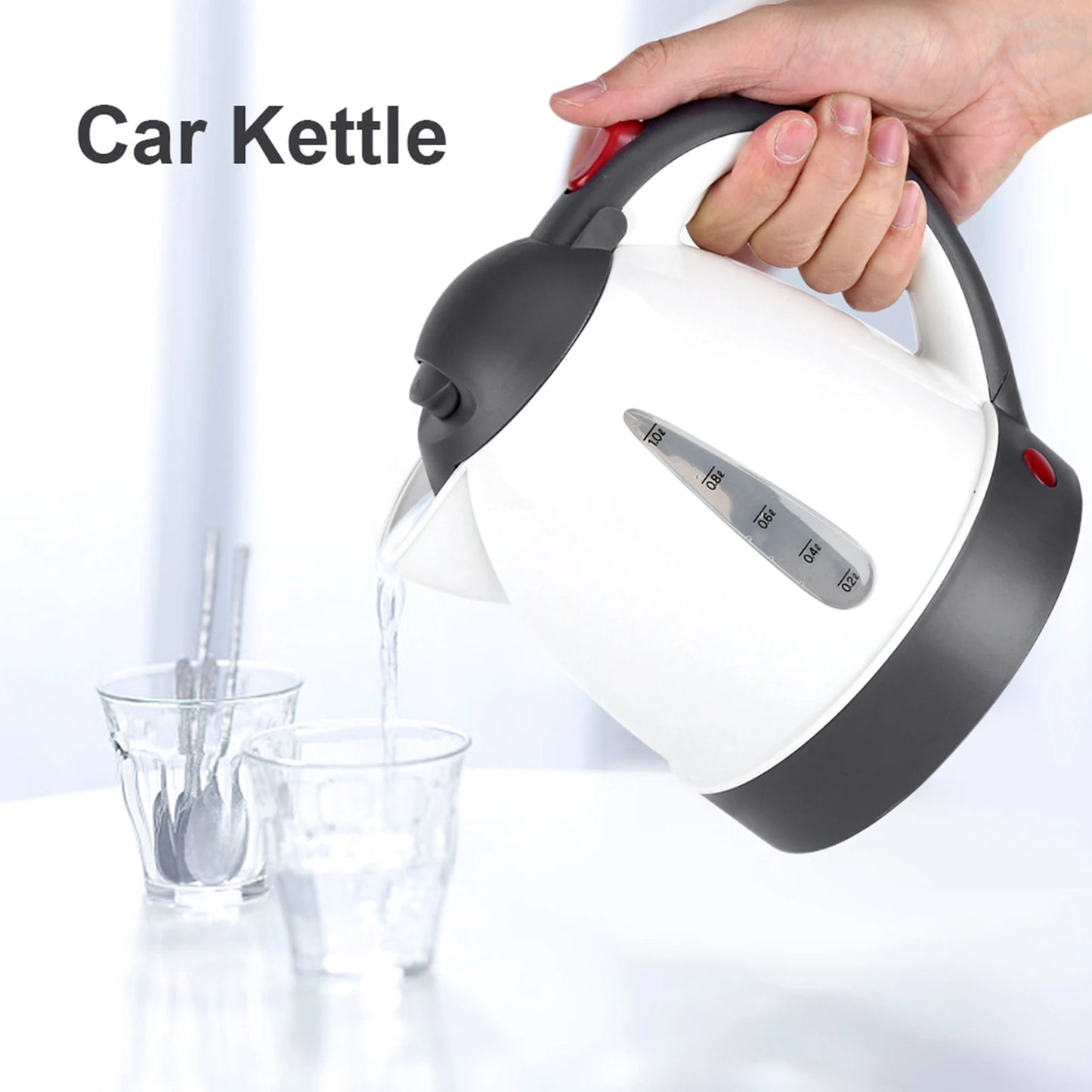 1000mL 12V Portable Car Kettle Cigarette Lighter Plug Water Heater Bottle for Tea Coffee Travel