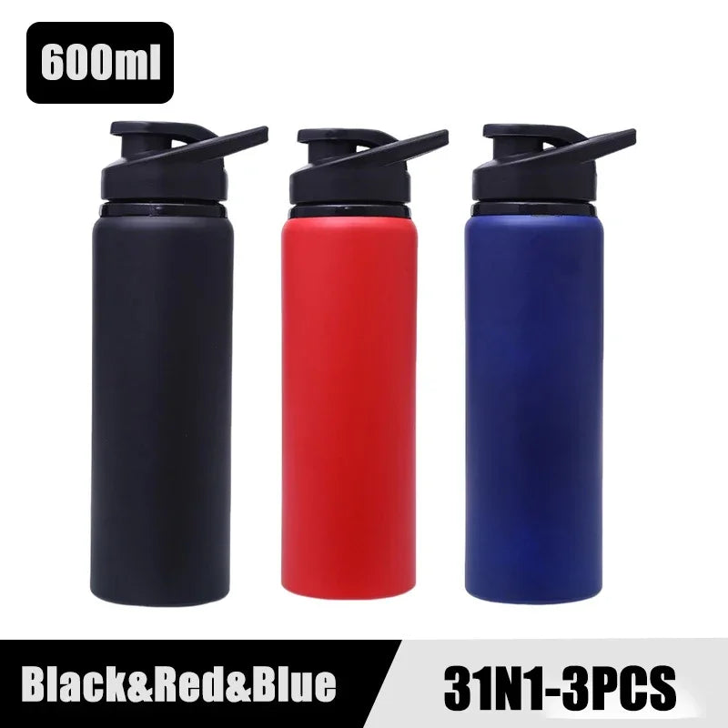 Portable Stainless Steel Water Bottle Bicycle Riding Drinking Water Bottle Outdoor Sport Travel Mug Metal Stainless Steel Bottle