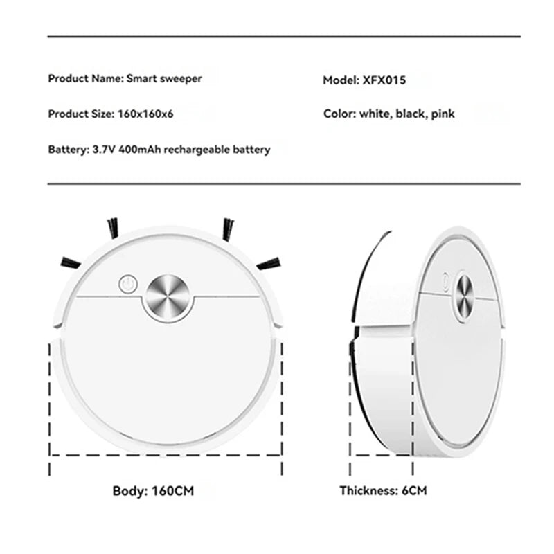 Xiaomi Model Sweeping Robot Automatic Home Mini Cleaning Machine USB Charging Smart Sweep Mop 5-In-1 Vacuum Cleaner New 2025