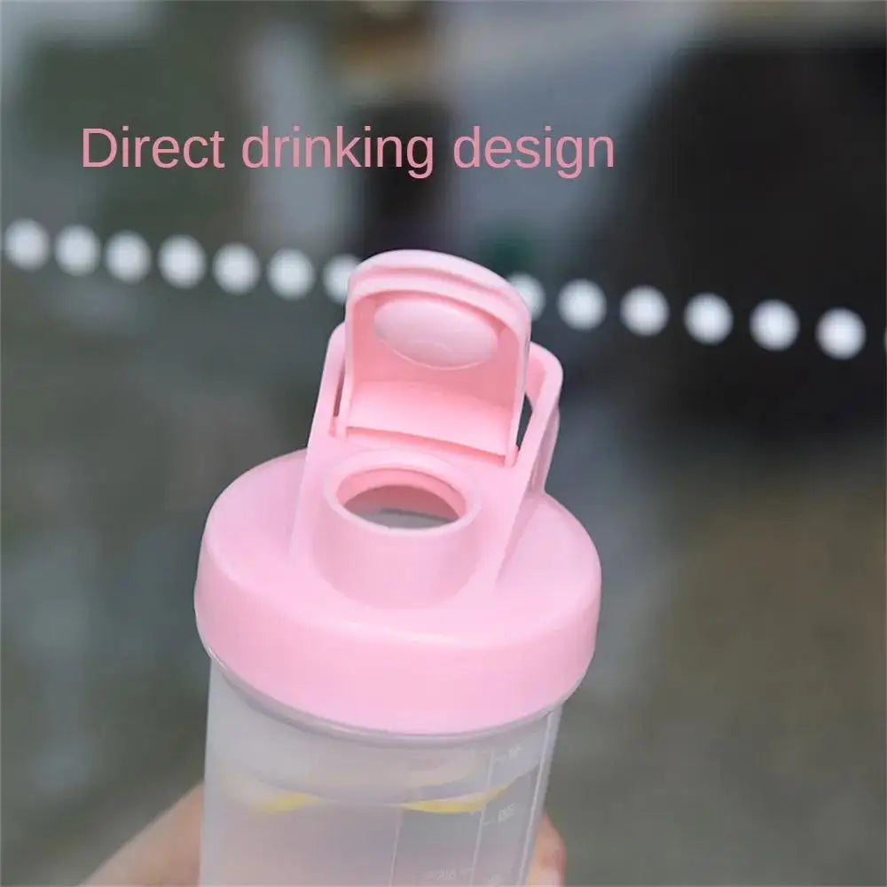 300ml/10.59oz Water Bottle For Drink Plastic Leak Proof Sports Bottles Protein Shaker Water Bottle Mixing Cup Kitchen Drinkware