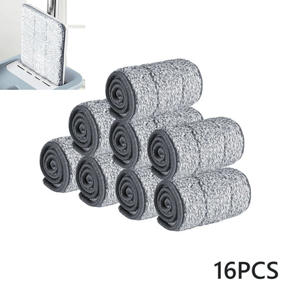 4/8/16PCS Replace Mop Head Floor Cleaning Cloth Microfiber Self Wring Pads Washing Home Rags for Xiaomi Spray Carbon Dry and Wet