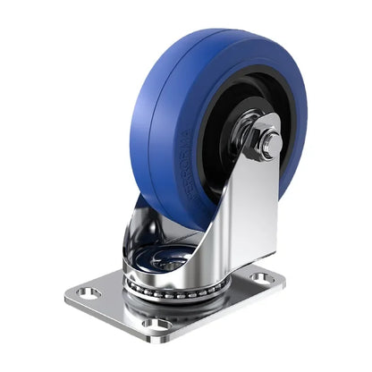 3"  Industrial caster Factory price medium duty stainless steel elastic rubber caster wheels