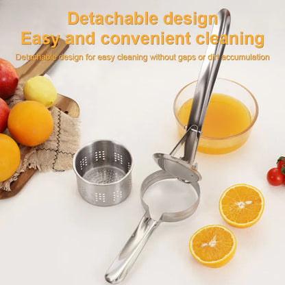 304 Stainless Steel Manual Juicer Lemon Squeezer Household Potato Masher Garlic Squeezer Vegetable Squeezer